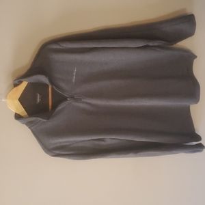 Eddie Bauer Grey Quarter zip Large